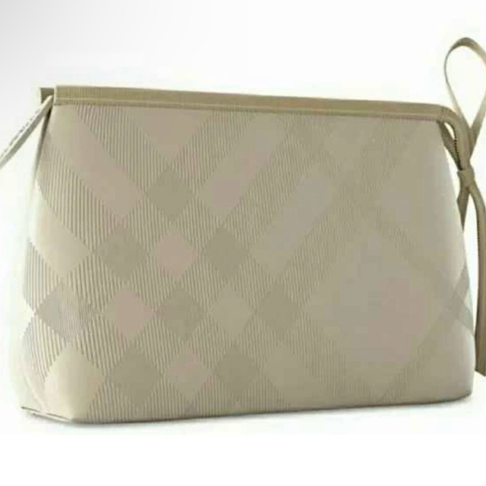 BURBERRY BEAUTY BEIGE CLUTCH/COSMETIC BAG